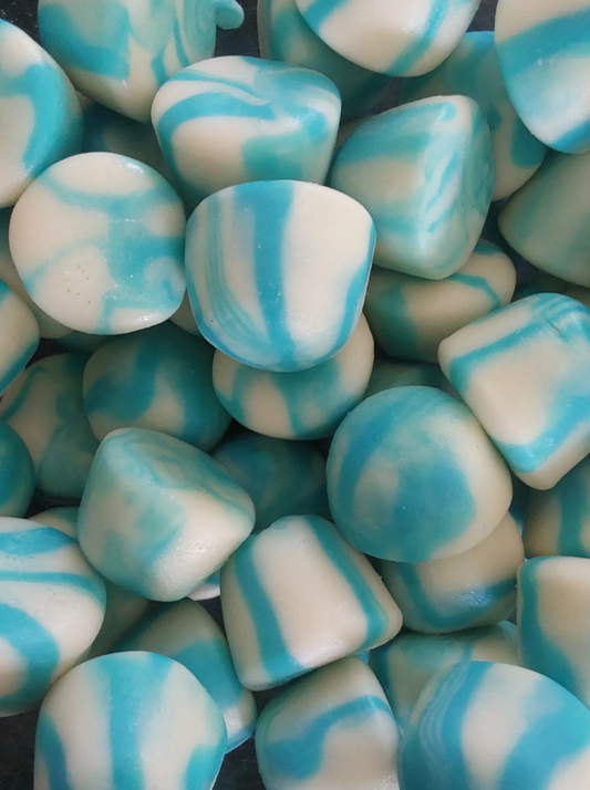 Bisous twist bleu et blanc lisse sac de 1 kg